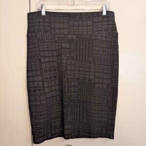 EUC LuLaRoe Cassie Pencil Skirt Black/Gray